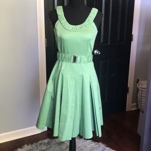 Calvin Klein green cocktail dress